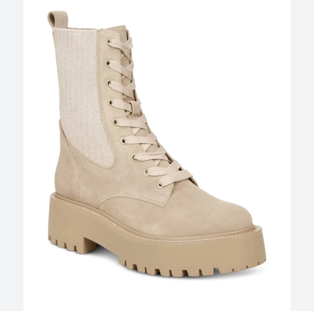 New! Sam Edelman EVINA COMBAT PLATFORM BOOT Size 9 $180